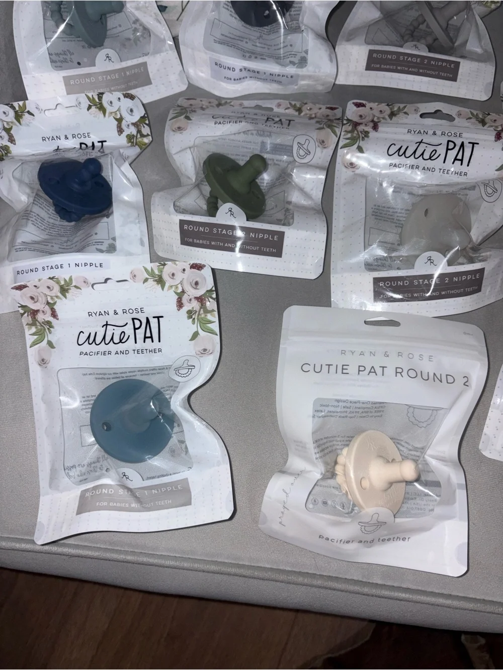 Ryan & Rose Cutie Pat Round Silicone Pacifier - Assorted Colors